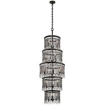 Piper 18 Light Chandelier in Espresso by Kichler