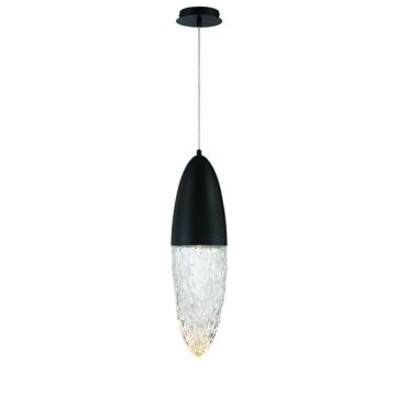 Eurofase Ecrou 1-Light Pendant in Black