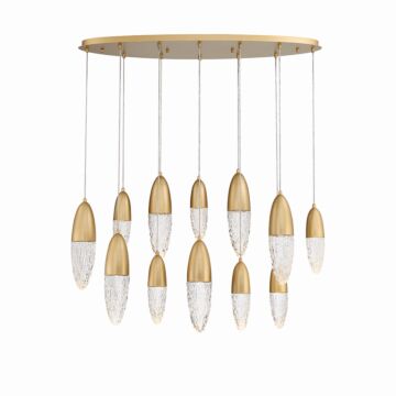 Ecrou 12-Light Chandelier in Gold