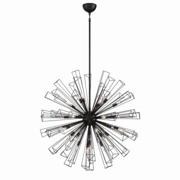 Dendelio 29-Light Chandelier in Black
