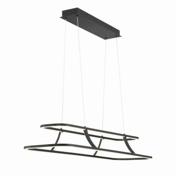 Cadoux 1-Light LED Chandelier in Black