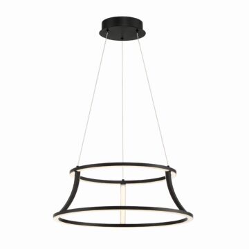 Cadoux 1-Light LED Chandelier in Black
