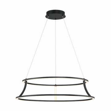 Cadoux 1-Light LED Chandelier in Black