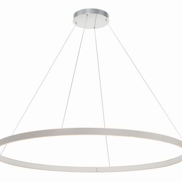 Verdura 1-Light LED Chandelier in Grey With White