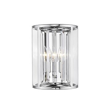 Z-Lite Monarch 2-Light Wall Sconce In Chrome