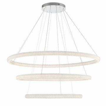 Sassi 1-Light LED Chandelier in Chrome