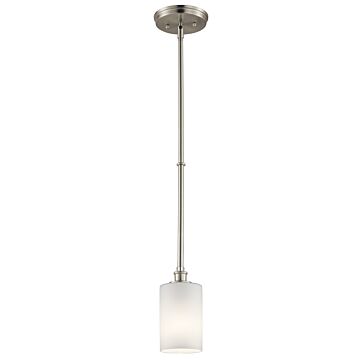 Joelson One Light Mini Pendant in Brushed Nickel by Kichler