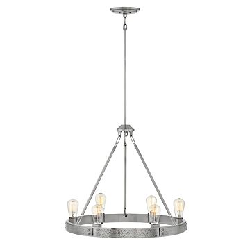 Hinkley Everett 6-Light Pendant In Brushed Nickel