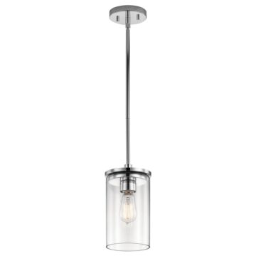 Crosby One Light Mini Pendant in Chrome by Kichler