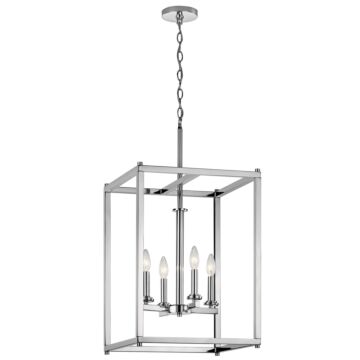 Crosby Four Light Foyer Pendant in Chrome by Kichler