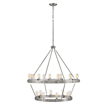 Hinkley Everett Chandelier In Brushed Nickel