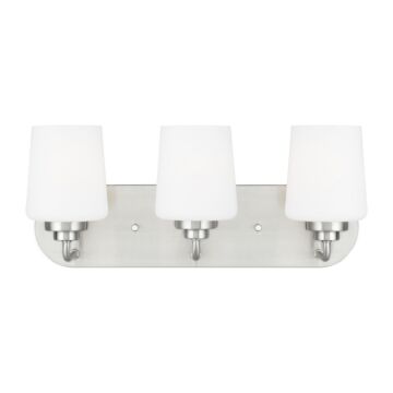 Windom 3-Light Bathroom Vanity Light in Brushed Nickel