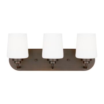 Windom 3-Light Bathroom Vanity Light in Bronze