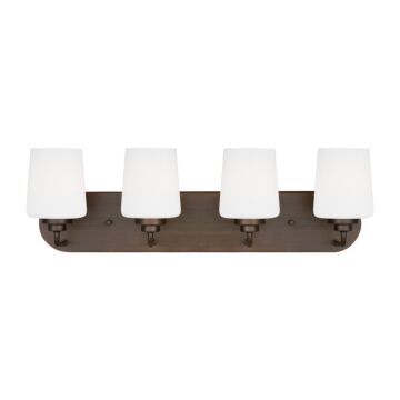 Windom 4-Light Bathroom Vanity Light in Bronze