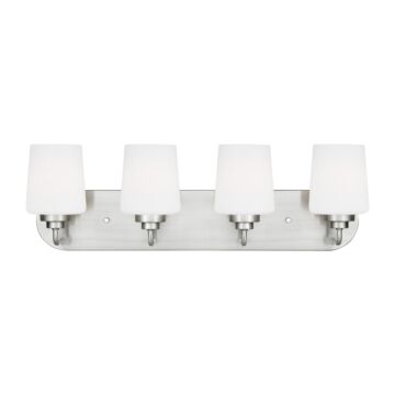 Windom 4-Light Bathroom Vanity Light in Brushed Nickel
