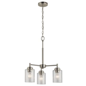 Winslow Three Light Mini Chandelier in Brushed Nickel by Kichler