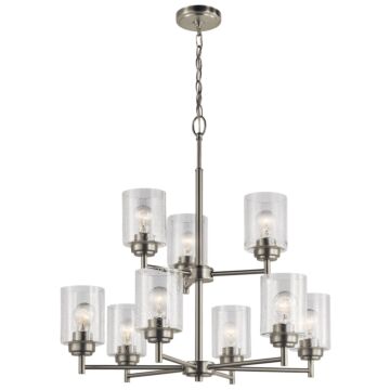 Winslow Nine Light Chandelier in Brushed Nickel by Kichler