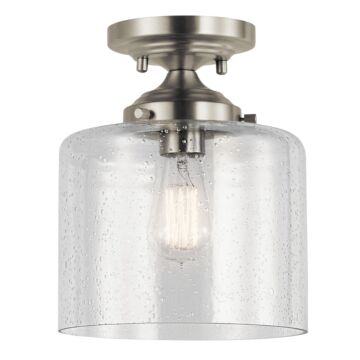 Winslow One Light Semi Flush Mount in Brushed Nickel by Kichler
