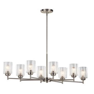 Winslow Three Light Chandelier in Brushed Nickel by Kichler