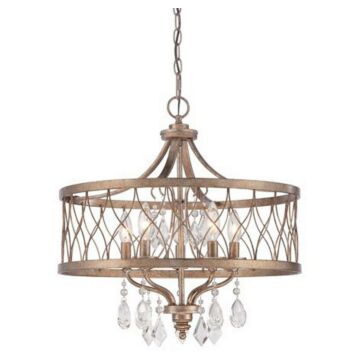 West Liberty Five Light Chandelier in Olympus Gold by MinkaLavery