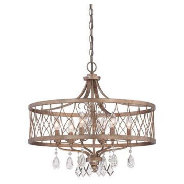 West Liberty Six Light Chandelier in Olympus Gold by MinkaLavery