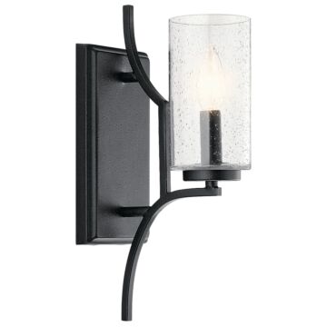 Vara One Light Wall Sconce in Distressed Black by Kichler