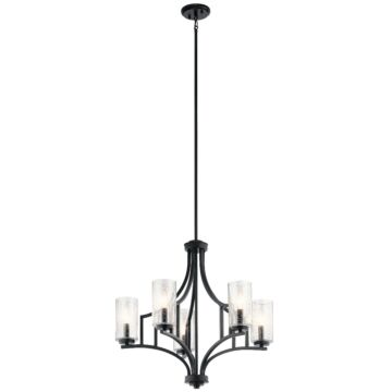 Vara Five Light Chandelier in Distressed Black by Kichler