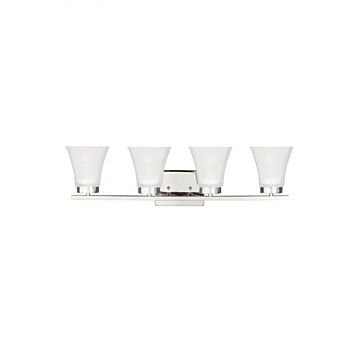 Generation Lighting Bayfield 4-Light 28 Bathroom Vanity Light in Chrome