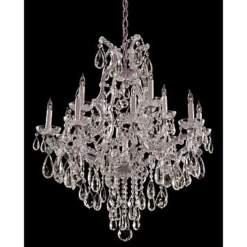 Maria Theresa 13 Light Chandelier in Polished Chrome by Crystorama