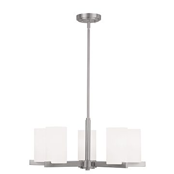 Astoria 5-Light Chandelier in Brushed Nickel