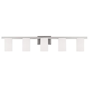 Astoria 5-Light Bathroom Vanity Light in Brushed Nickel