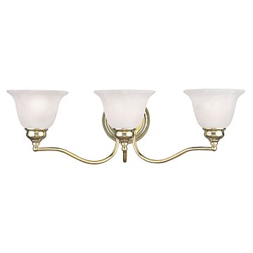 Essex 3-Light Bathroom Vanity Light in Polished Brass