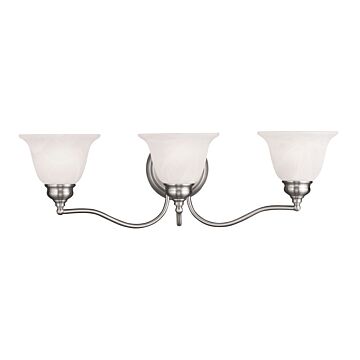 Essex 3-Light Bathroom Vanity Light in Brushed Nickel