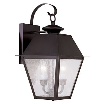 Mansfield 2-Light Outdoor Wall Lantern in Bronze