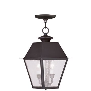 Mansfield 2-Light Outdoor Pendant in Bronze