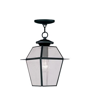 Westover 1-Light Outdoor Pendant in Black