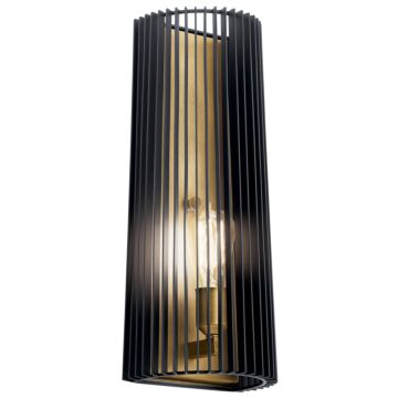 Linara One Light Wall Sconce in Black by Kichler