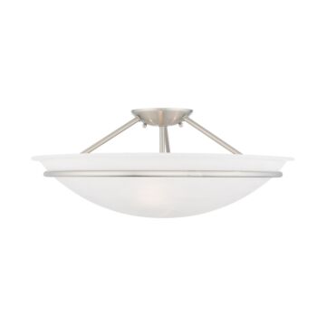 Newburgh 3-Light Ceiling Mount in Brushed Nickel