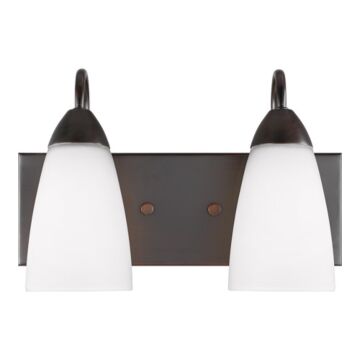 Generation Lighting Seville 2-Light Bathroom Vanity Light in Bronze