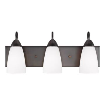 Generation Lighting Seville 3-Light Bathroom Vanity Light in Bronze