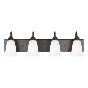 Generation Lighting Seville 4-Light Bathroom Vanity Light in Bronze