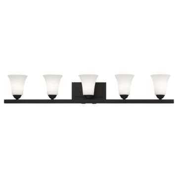 Ridgedale 5-Light Bathroom Vanity Light in Black