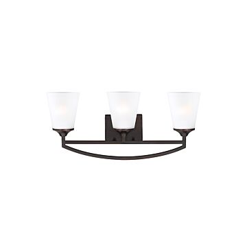 Generation Lighting Hanford 3-Light 24" Bathroom Vanity Light in Bronze
