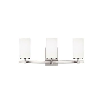 Generation Lighting Alturas 3-Light 22 Bathroom Vanity Light in Brushed Nickel