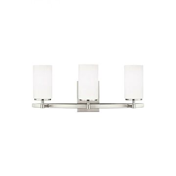 Generation Lighting Alturas 3-Light 22 Bathroom Vanity Light in Brushed Nickel
