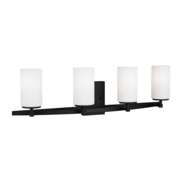 Alturas 4-Light Bathroom Vanity Light in Midnight Black