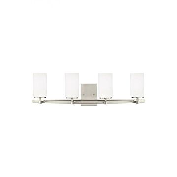 Generation Lighting Alturas 4-Light 31 Bathroom Vanity Light in Brushed Nickel