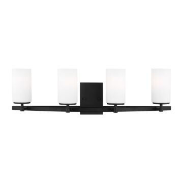 Alturas 4-Light Bathroom Vanity Light in Midnight Black