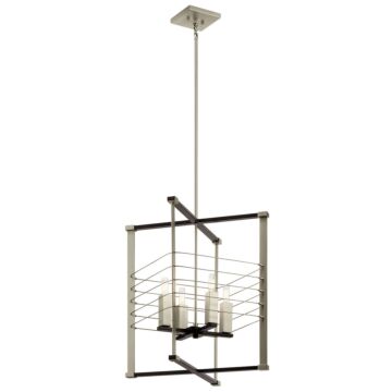 Lente Four Light Foyer Pendant in Midnight Oak by Kichler