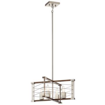 Lente Four Light Pendant in Brushed Nickel by Kichler